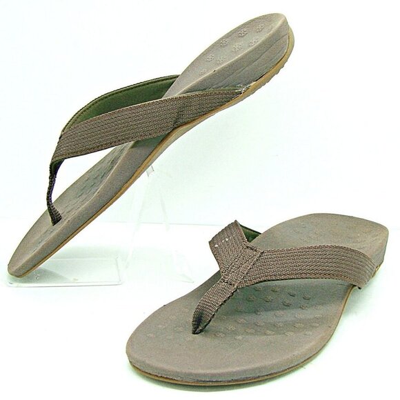 Comforthotics Womens Brown Joan Orthotic Arch Support Thong Sandal Size US 8 - Picture 1 of 12